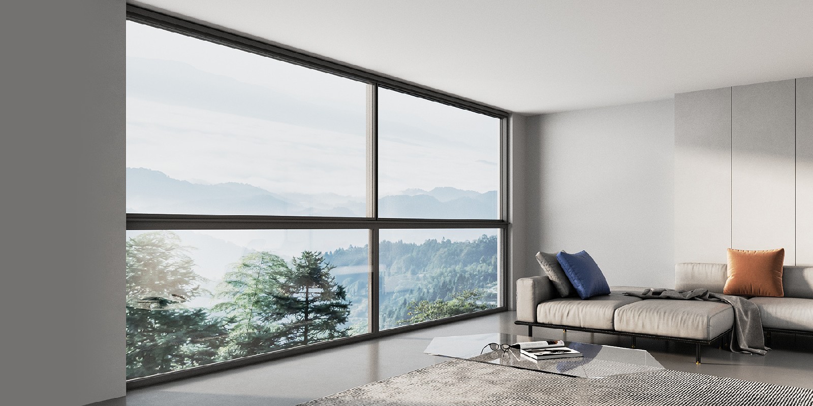 Aluminum sliding window design