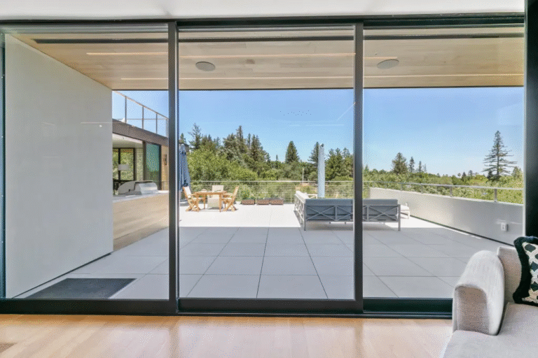 Aluminum sliding patio door