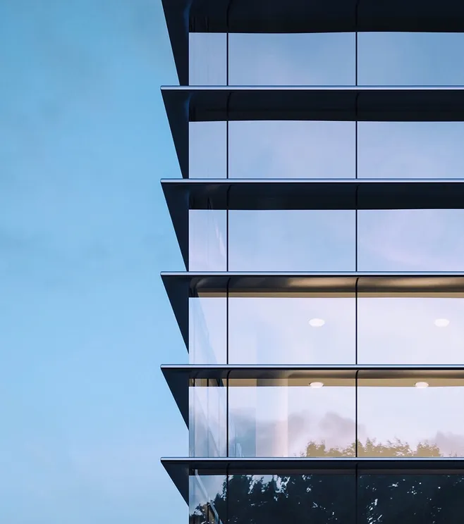 Commercial facade aluminum profiles