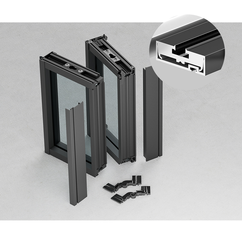 Aluminum profile system for doors and windows