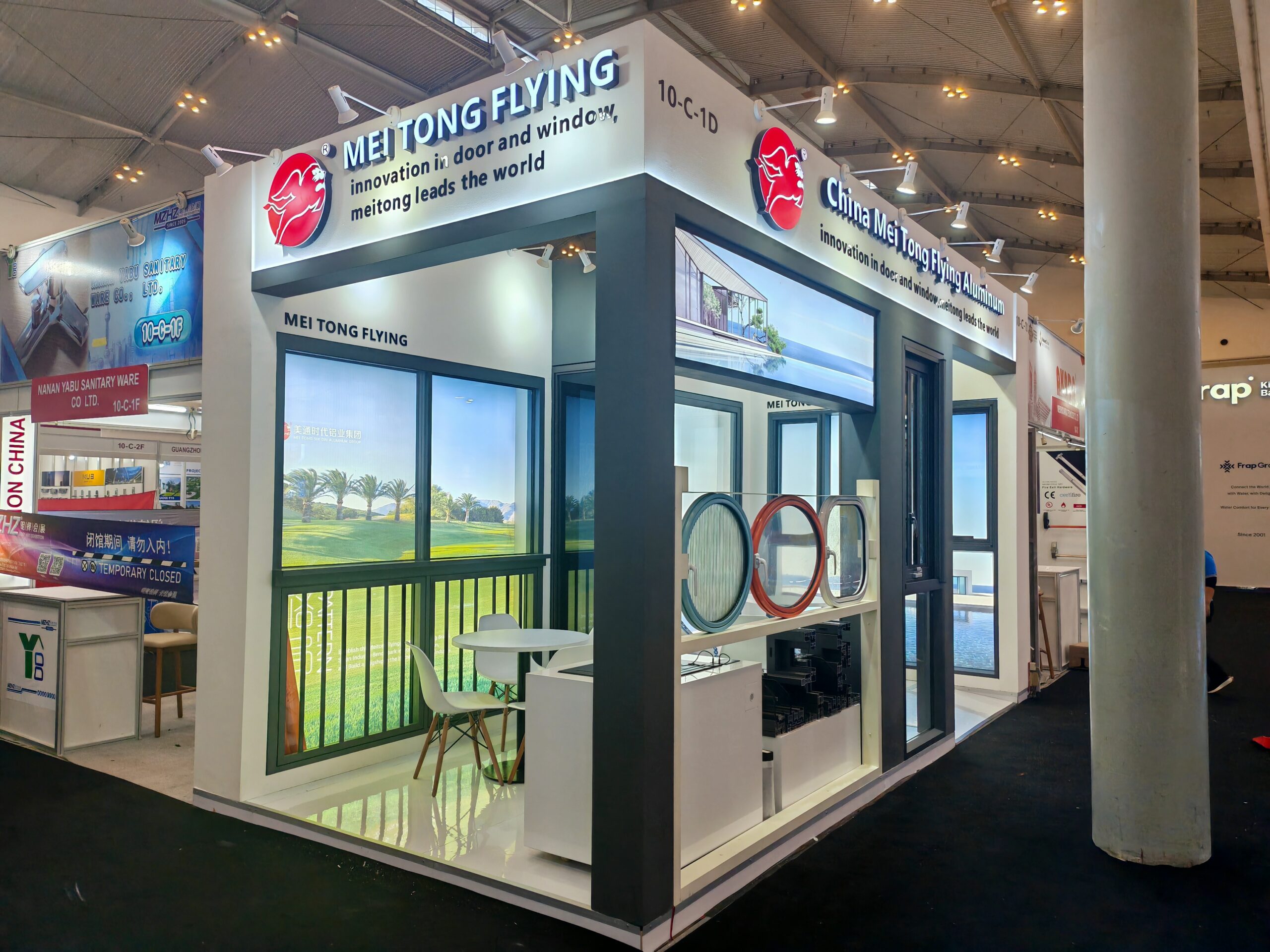 Mei Tong Flying booth setup at IndoBuildTech 2025