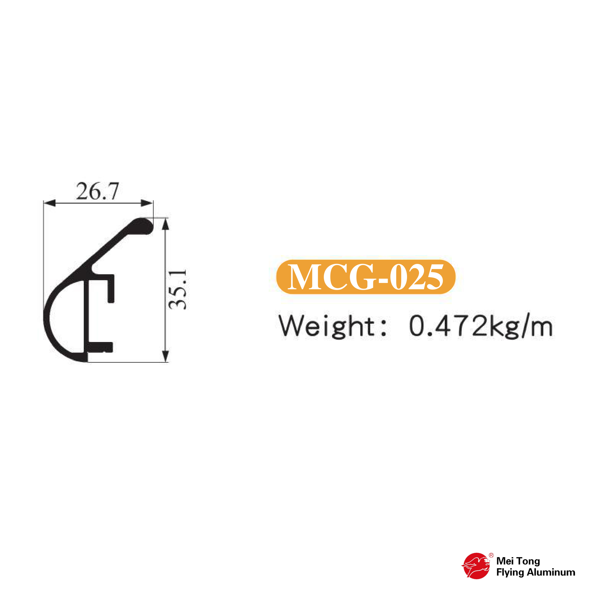 20 Arc Frame Glass Door - MCG-025