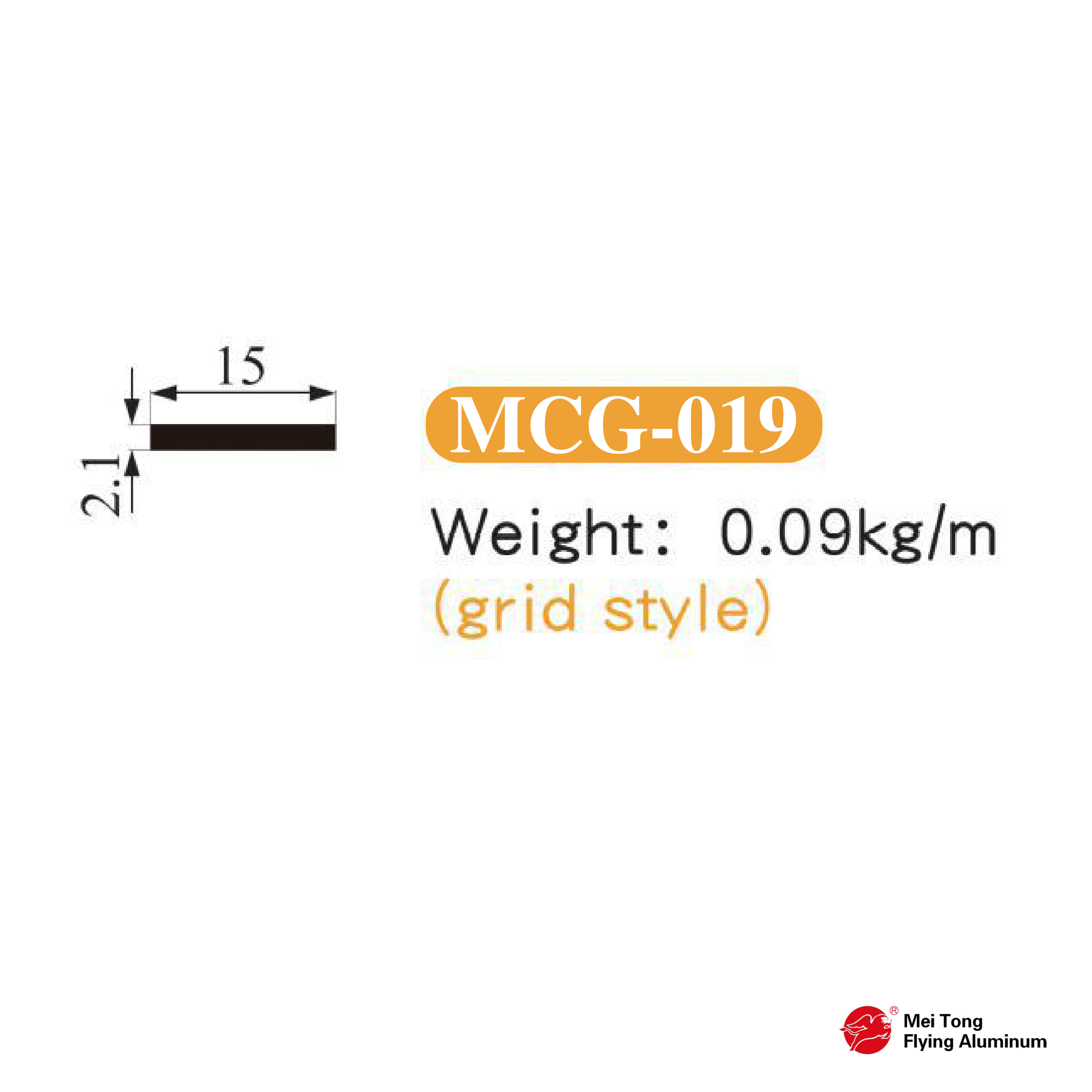 20 Classic Normal Hinge Frame With Grille - MCG-019