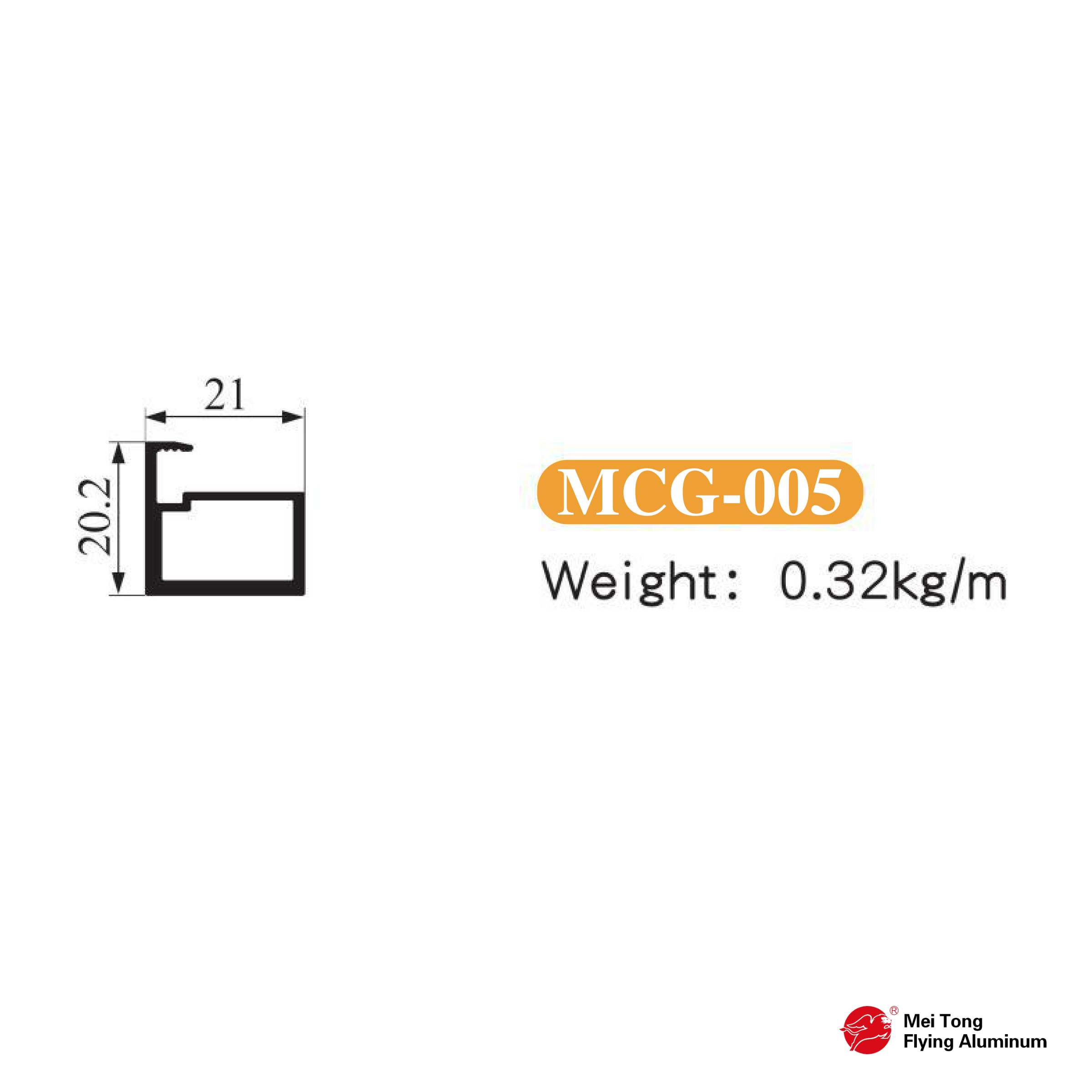20 F Shape Door Frame - MCG-005