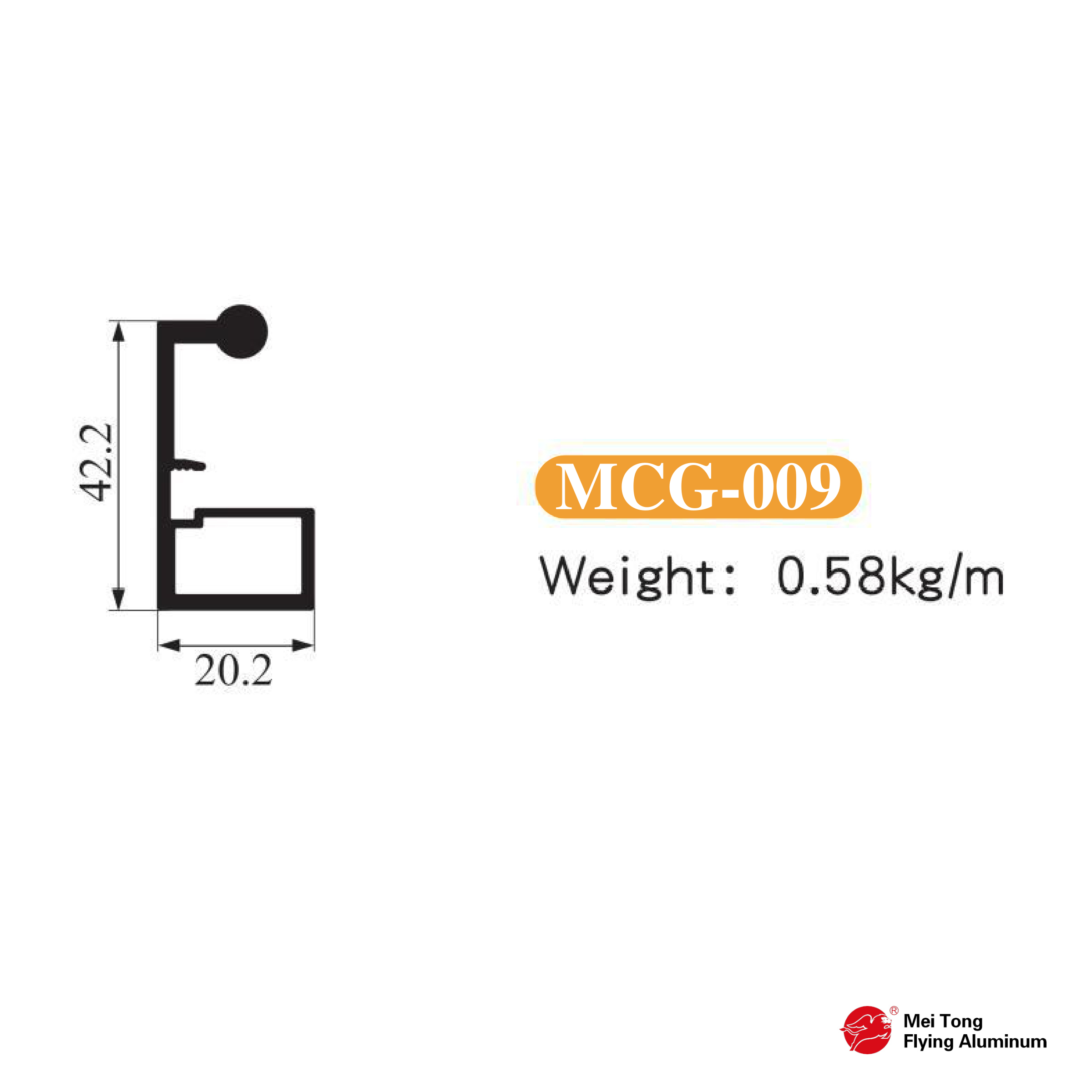 20 Round Rod Handle Door - MCG-009