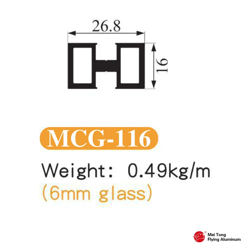 Wardrobe Door Panel Profile B Type - MCG-116