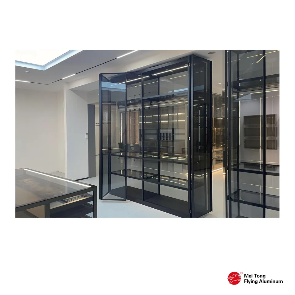 Wardrobe Folding Door - 270 Degrees - Interior Scene