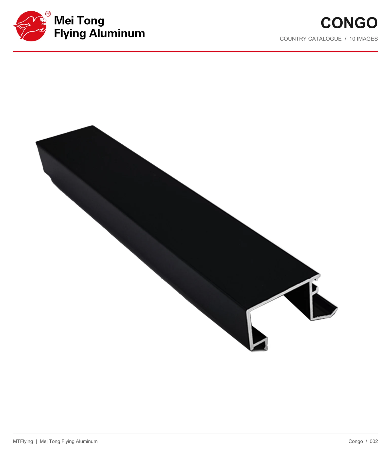 MT Flying aluminum profile sample 002 for Republic of the Congo
