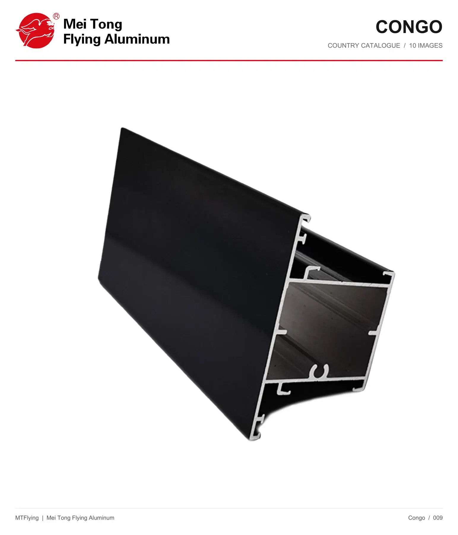 MT Flying aluminum profile sample 009 for Republic of the Congo