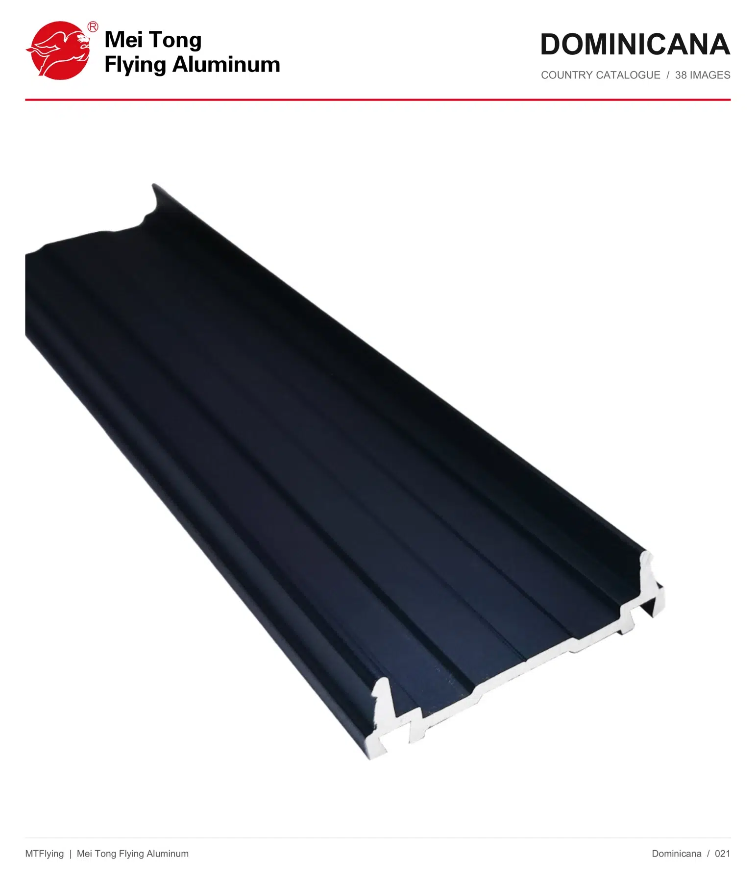 MT Flying aluminum profile sample 021 for Dominican Republic