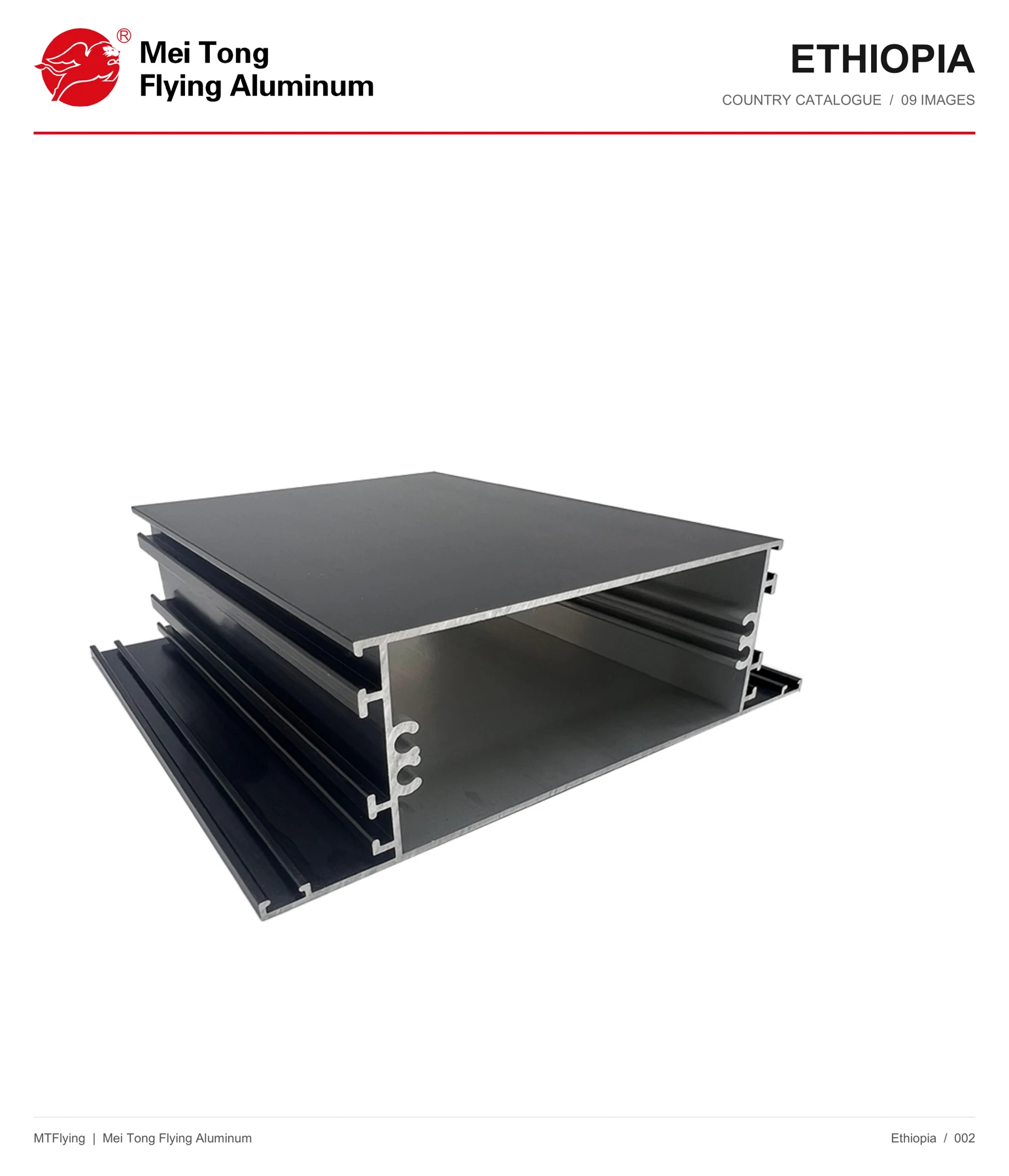MT Flying aluminum profile sample 002 for Ethiopia