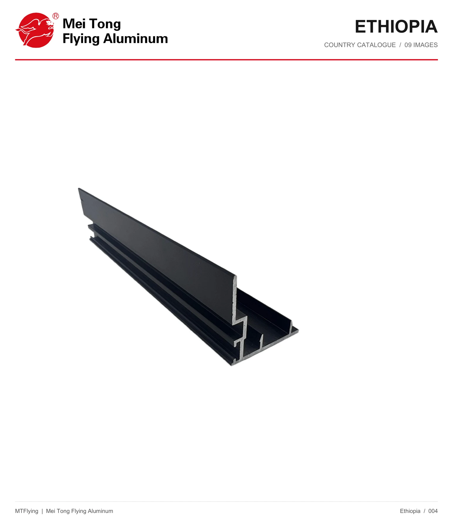 MT Flying aluminum profile sample 004 for Ethiopia