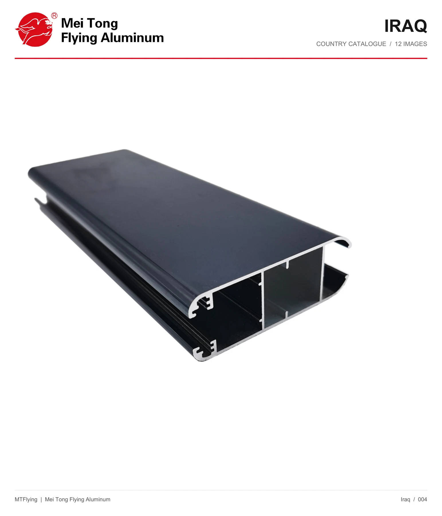 MT Flying aluminum profile sample 004 for Iraq