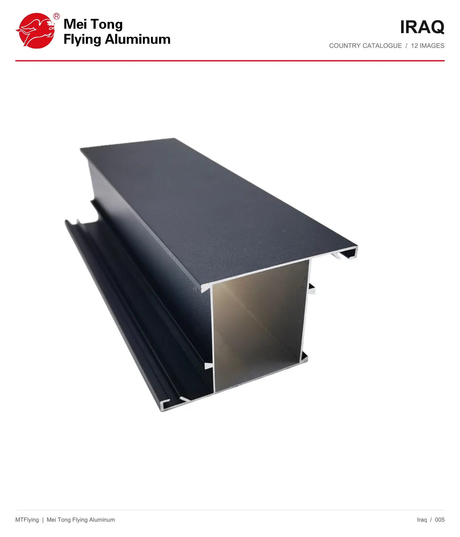 MT Flying aluminum profile sample 005 for Iraq