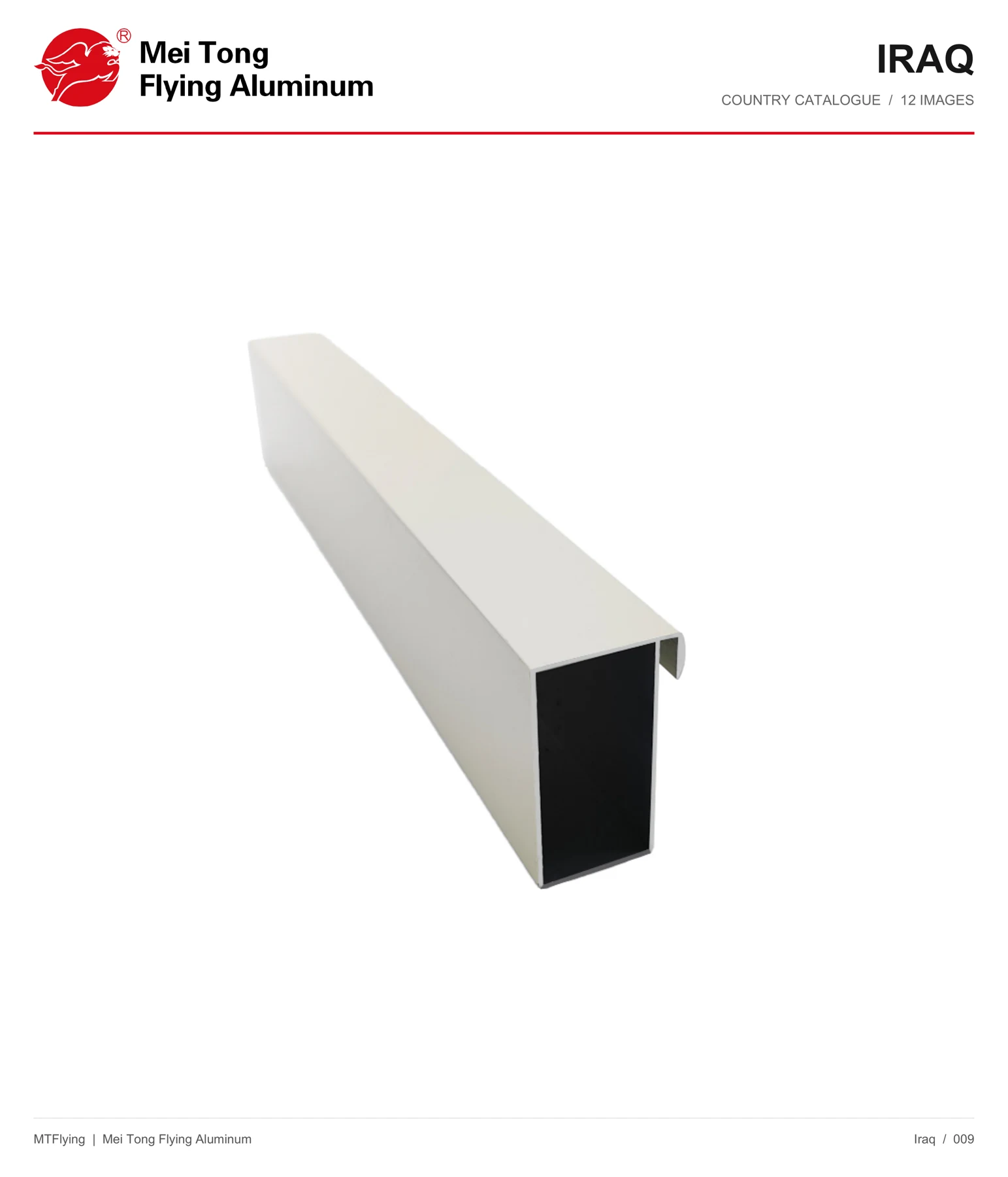 MT Flying aluminum profile sample 009 for Iraq
