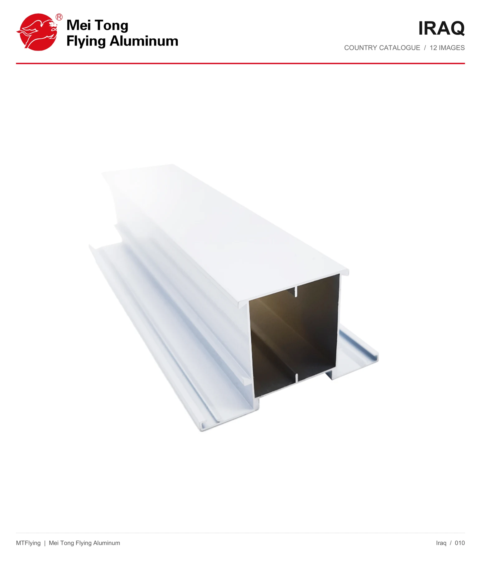 MT Flying aluminum profile sample 010 for Iraq