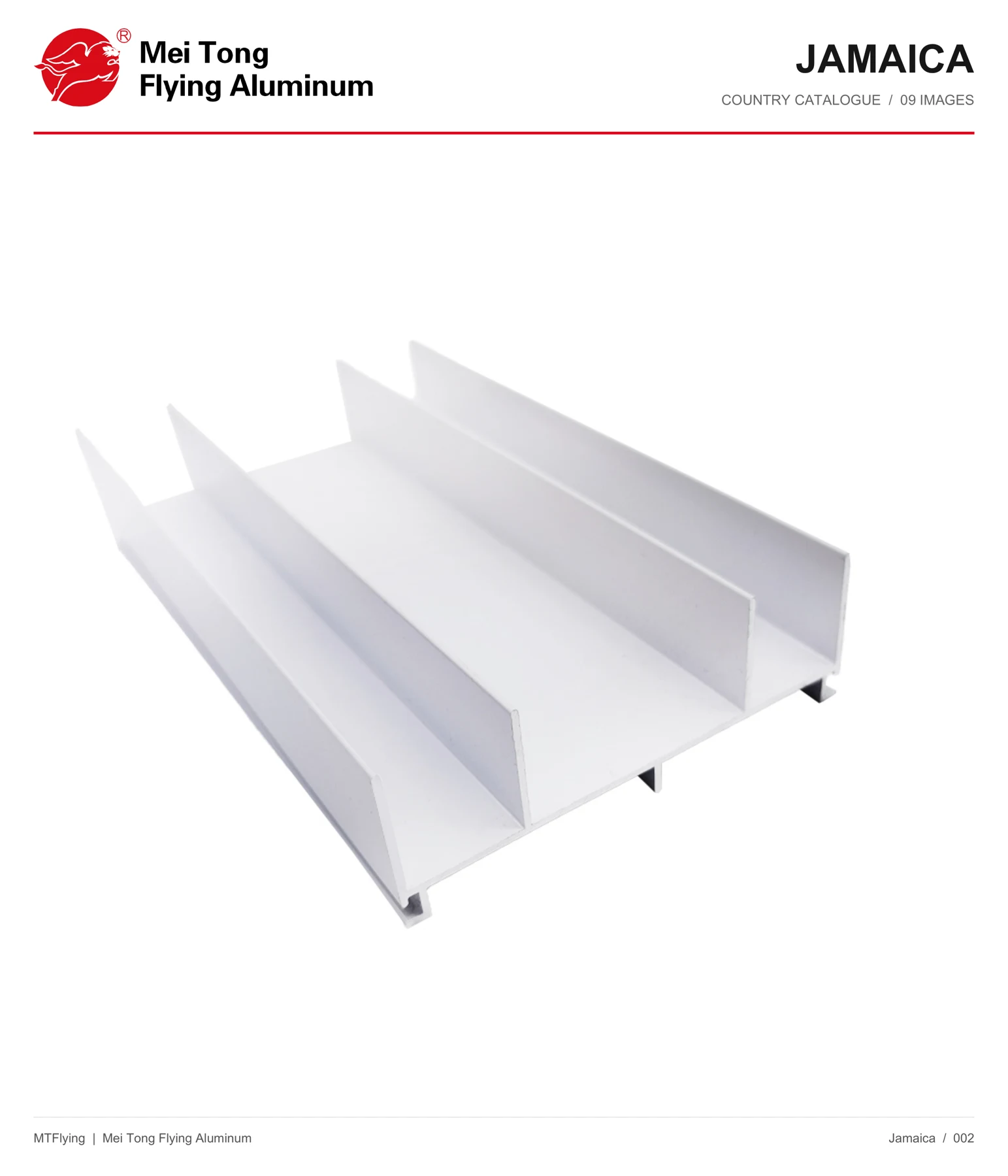 MT Flying aluminum profile sample 002 for Jamaica