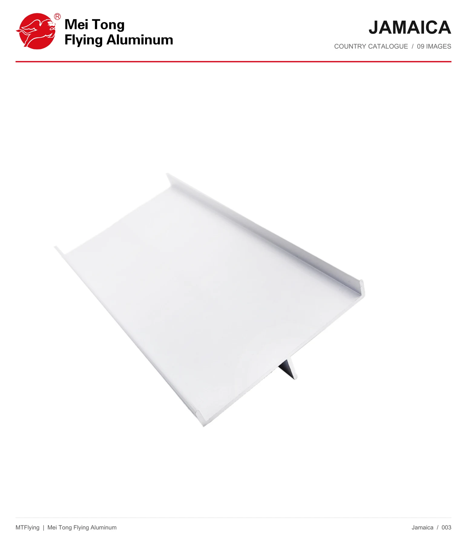 MT Flying aluminum profile sample 003 for Jamaica