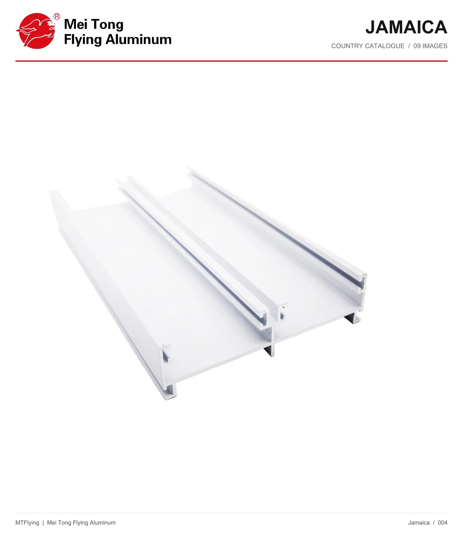 MT Flying aluminum profile sample 004 for Jamaica