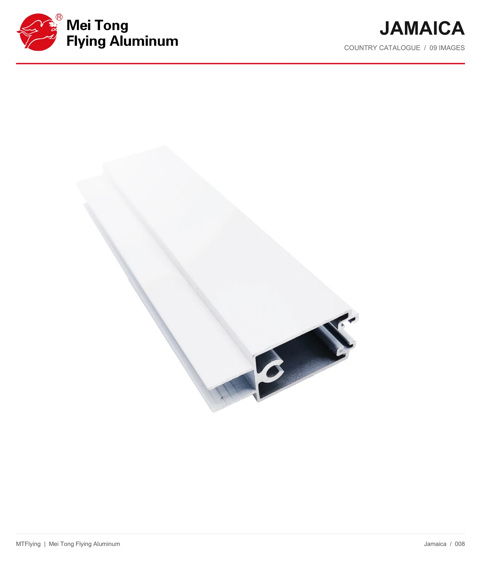MT Flying aluminum profile sample 008 for Jamaica
