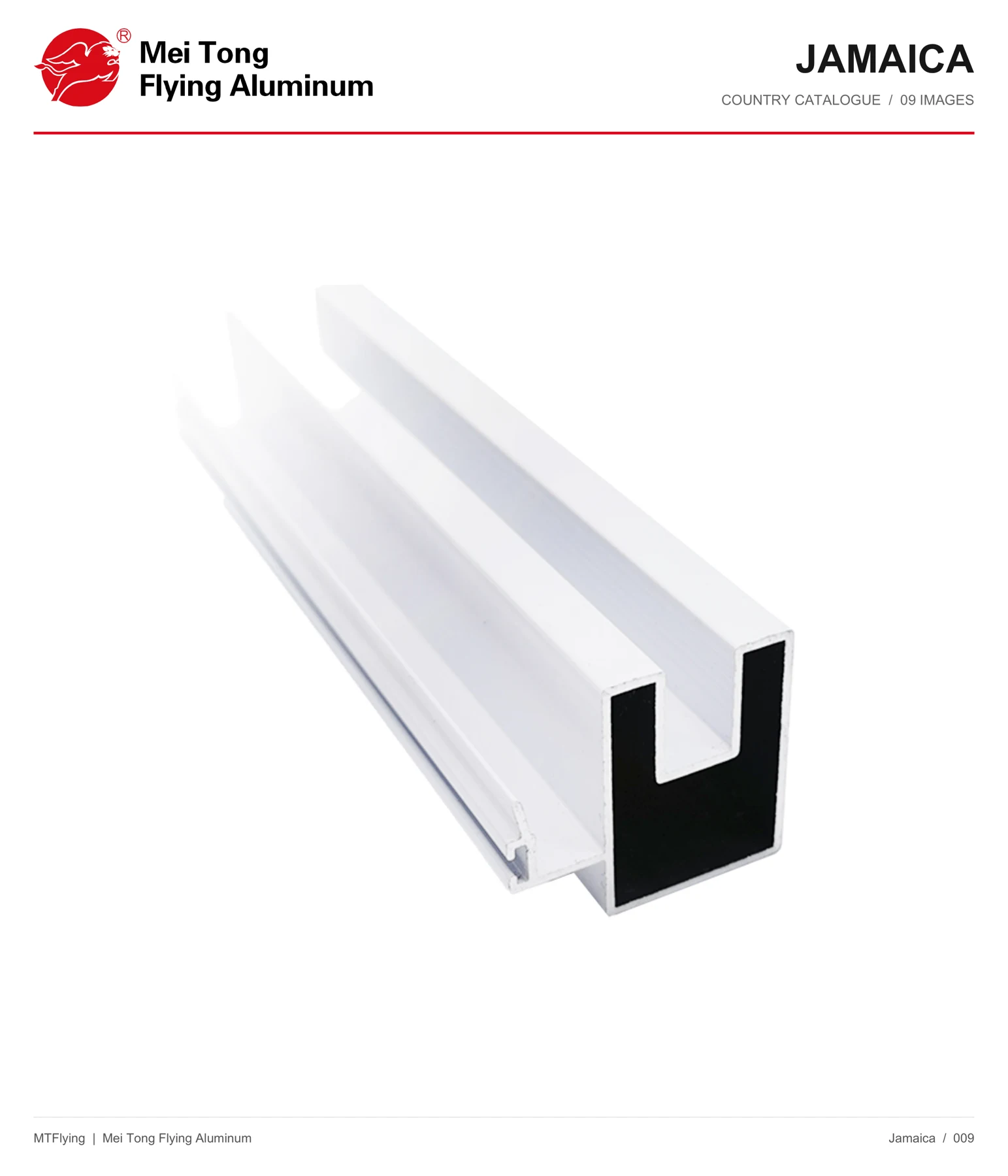 MT Flying aluminum profile sample 009 for Jamaica