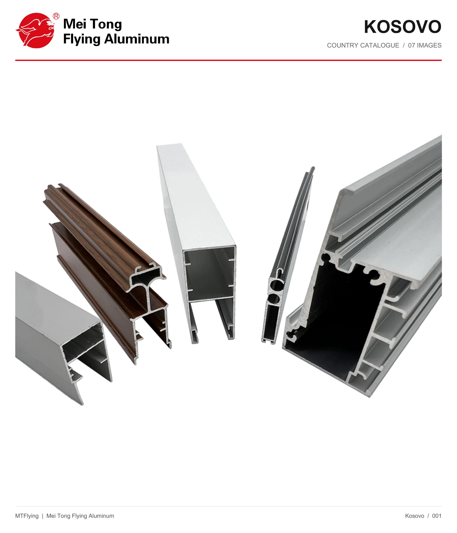 MT Flying aluminum profile sample 001 for Kosovo