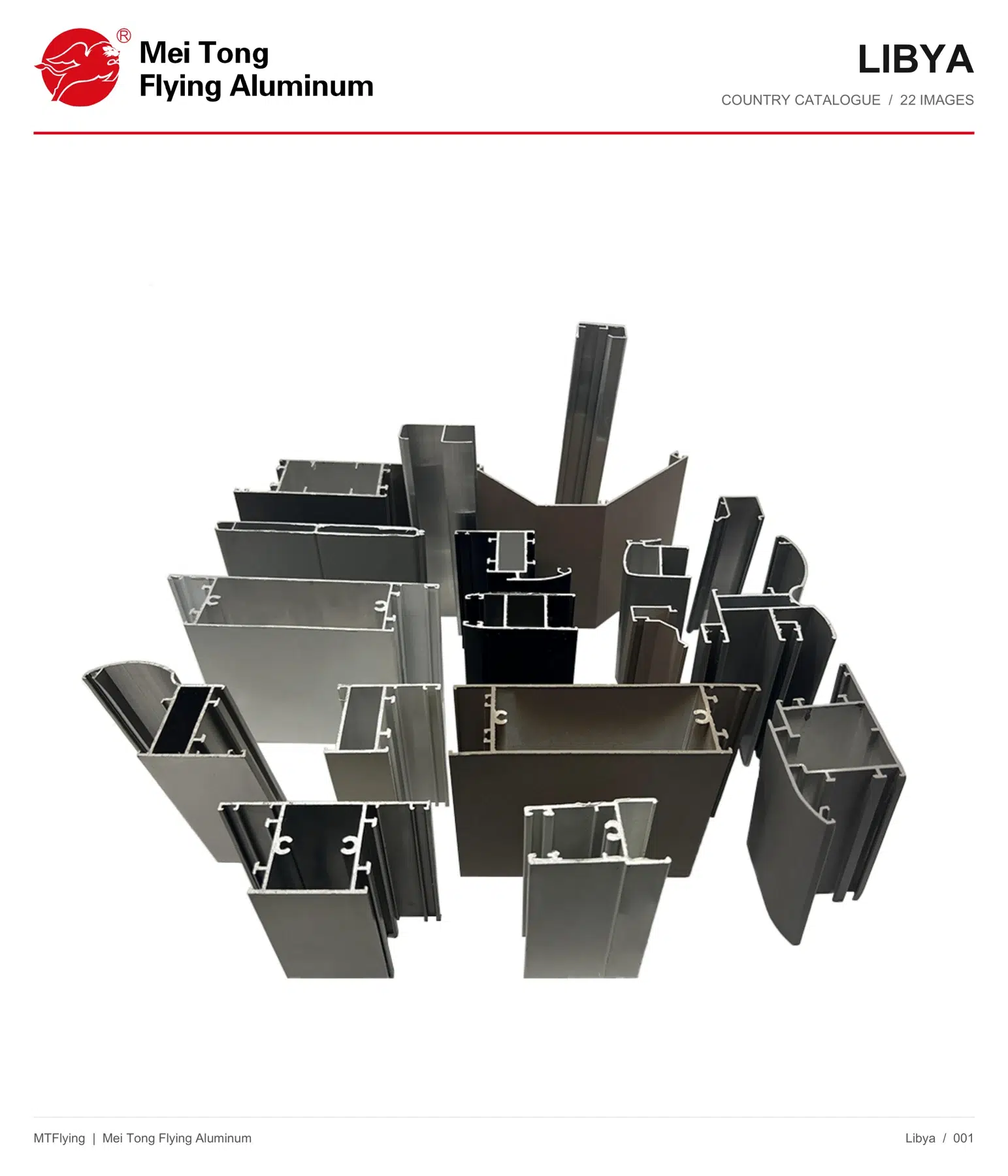MT Flying aluminum profile sample 001 for Libya