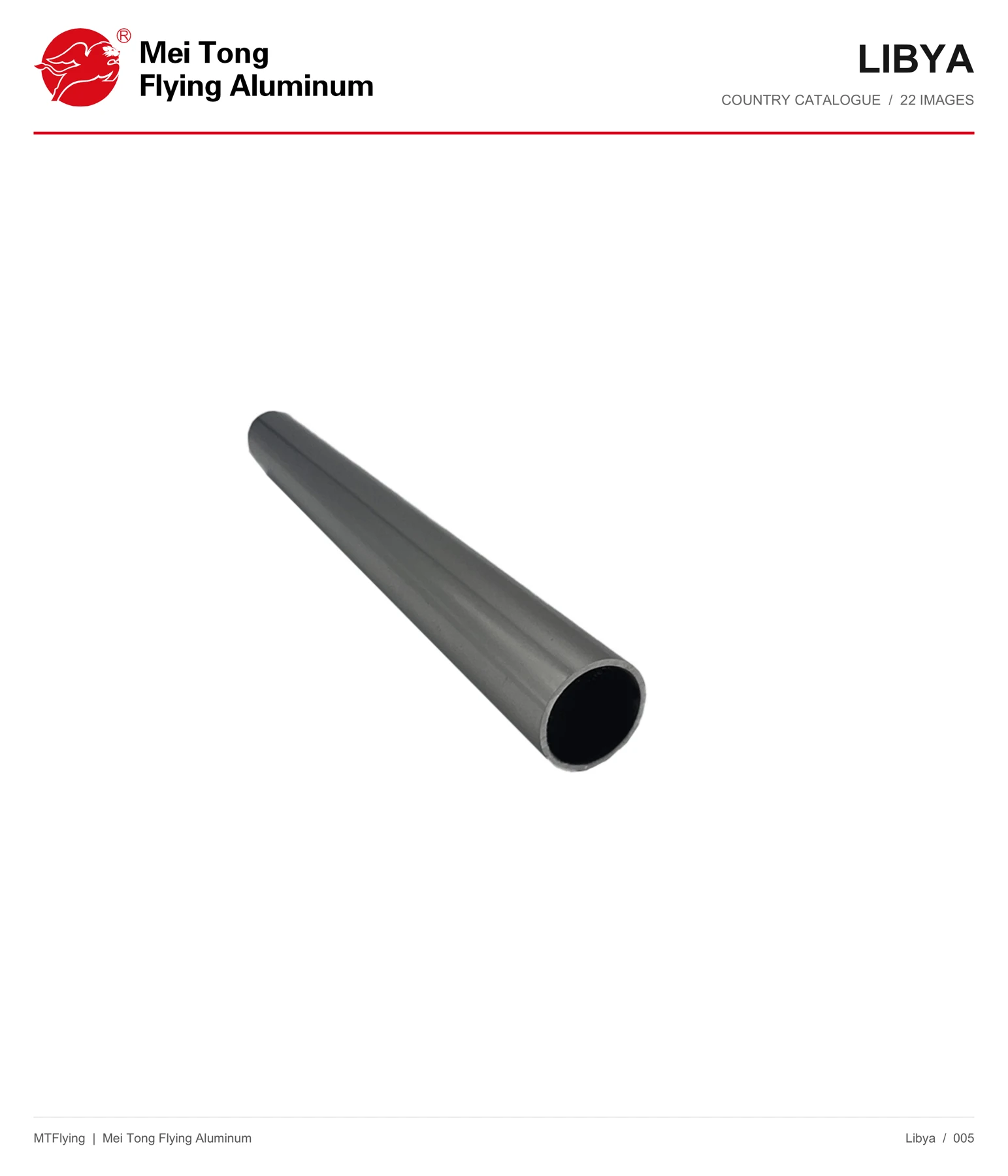 MT Flying aluminum profile sample 005 for Libya