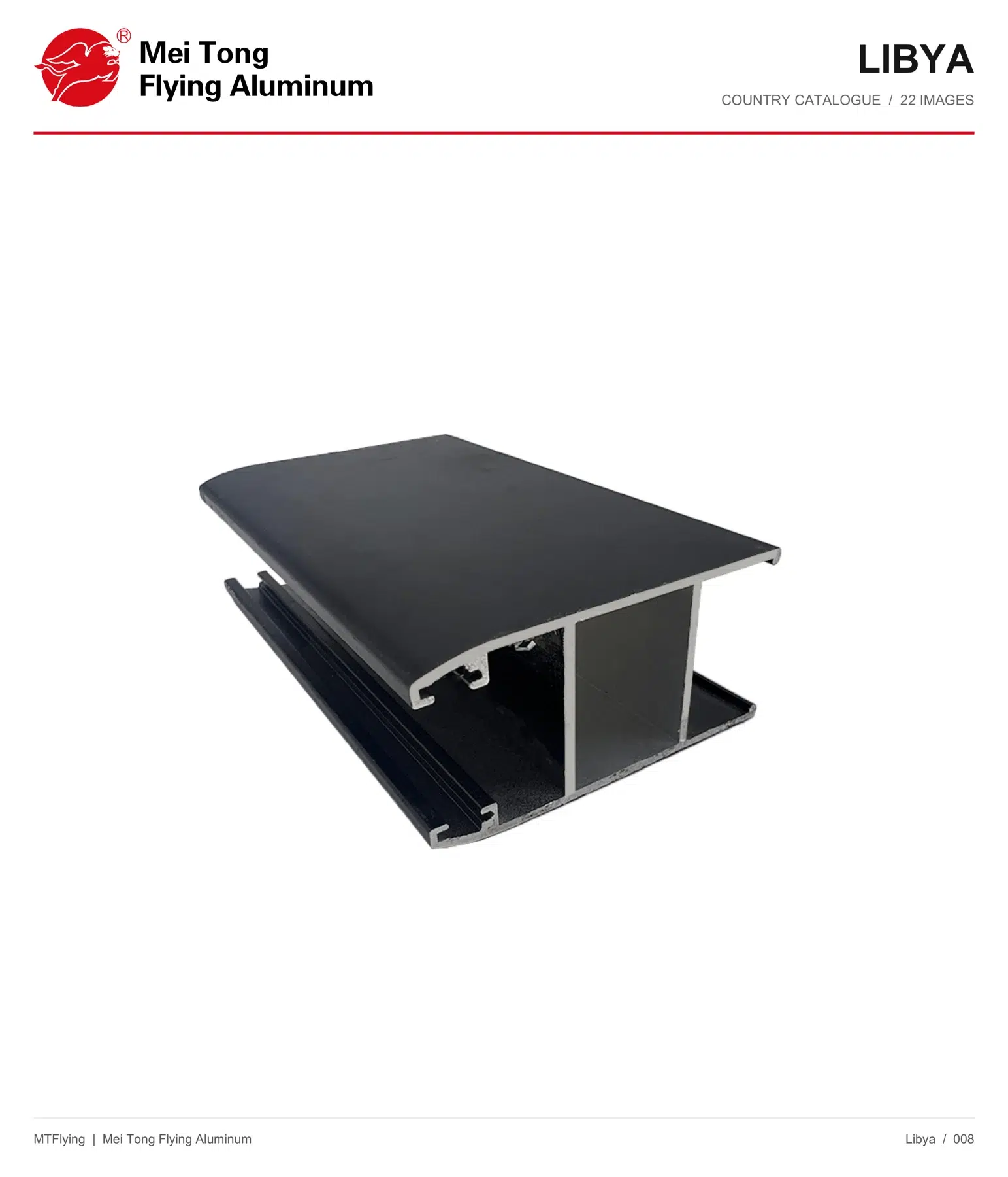 MT Flying aluminum profile sample 008 for Libya