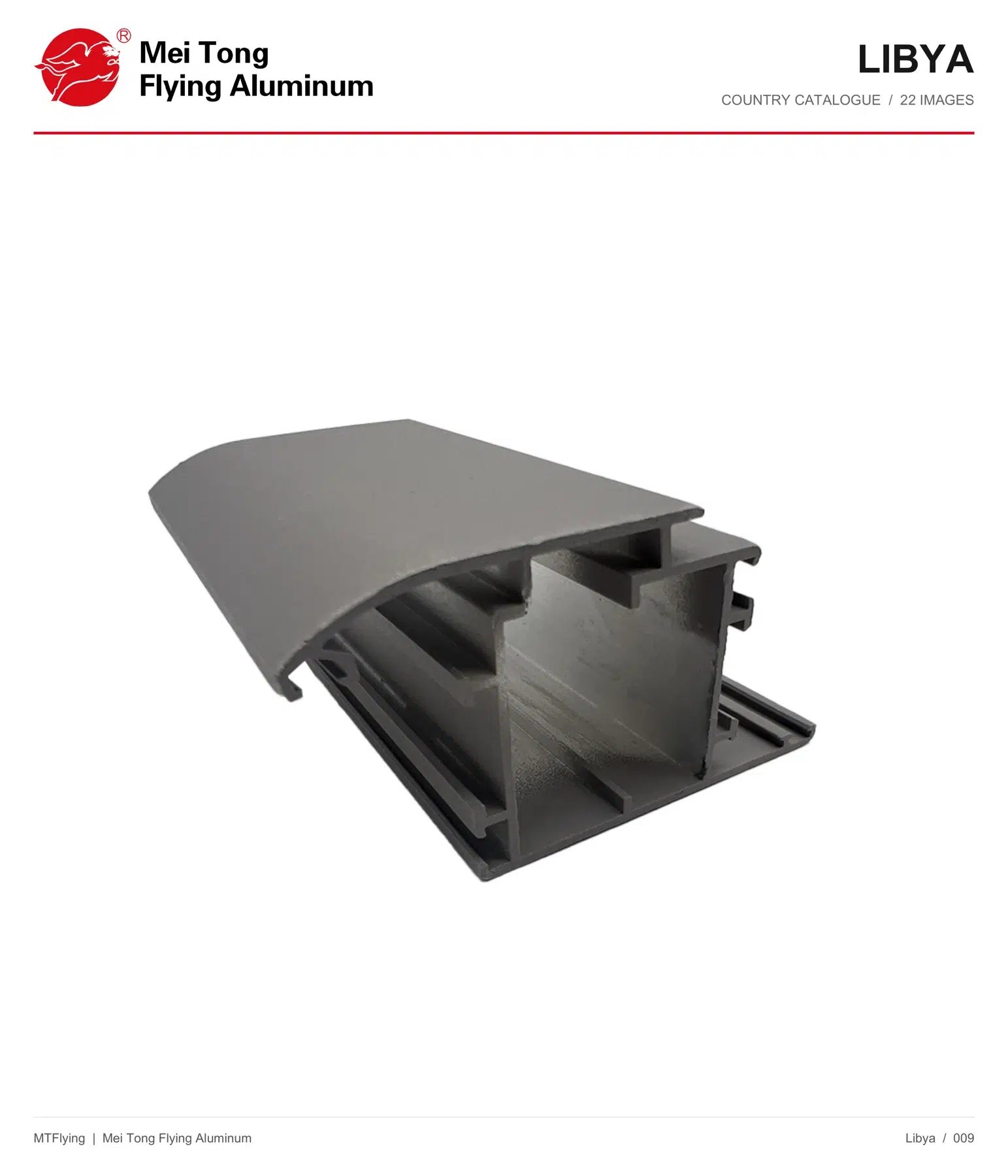 MT Flying aluminum profile sample 009 for Libya