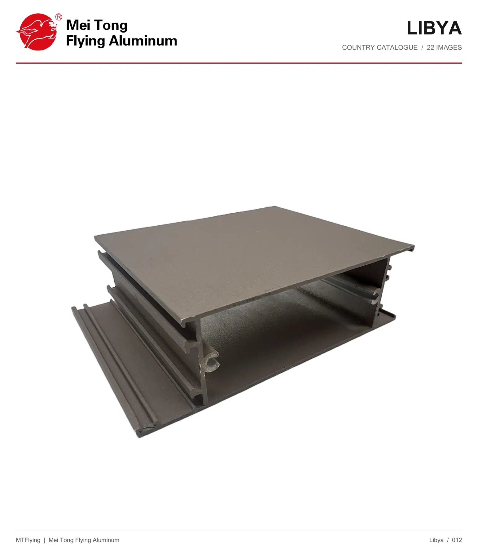 MT Flying aluminum profile sample 012 for Libya