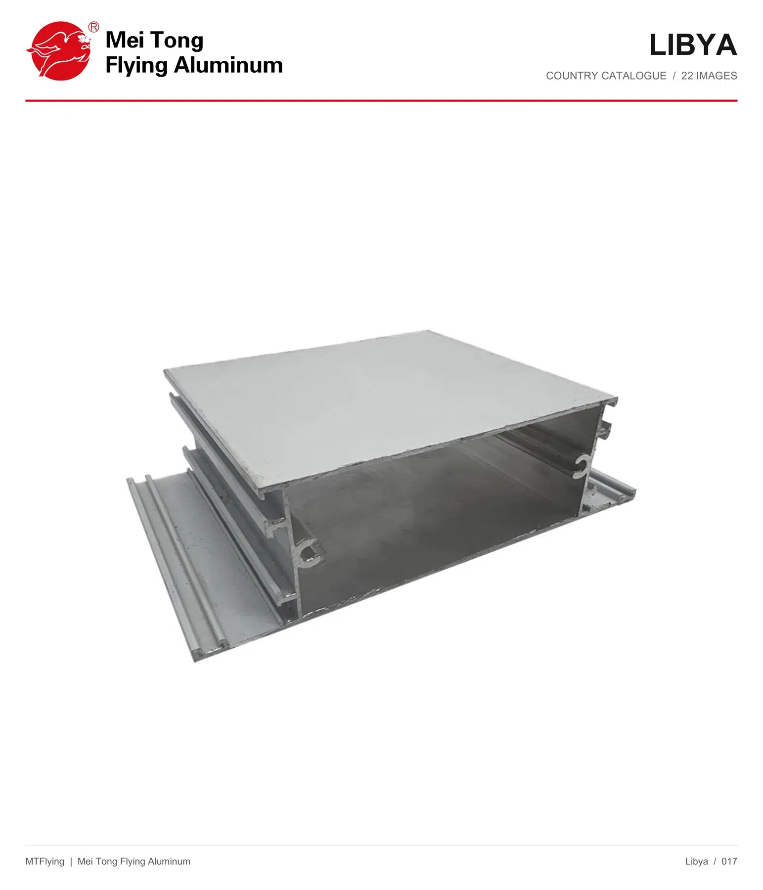 MT Flying aluminum profile sample 017 for Libya