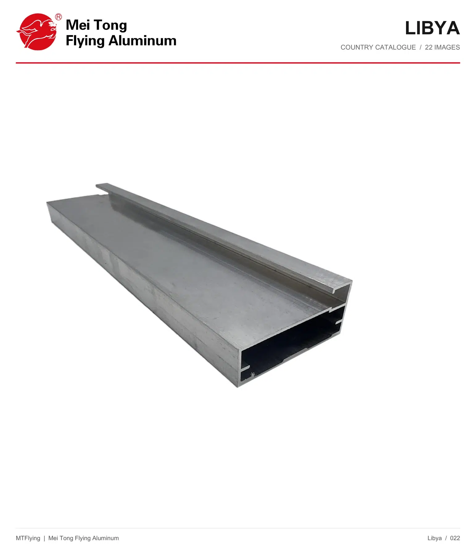 MT Flying aluminum profile sample 022 for Libya