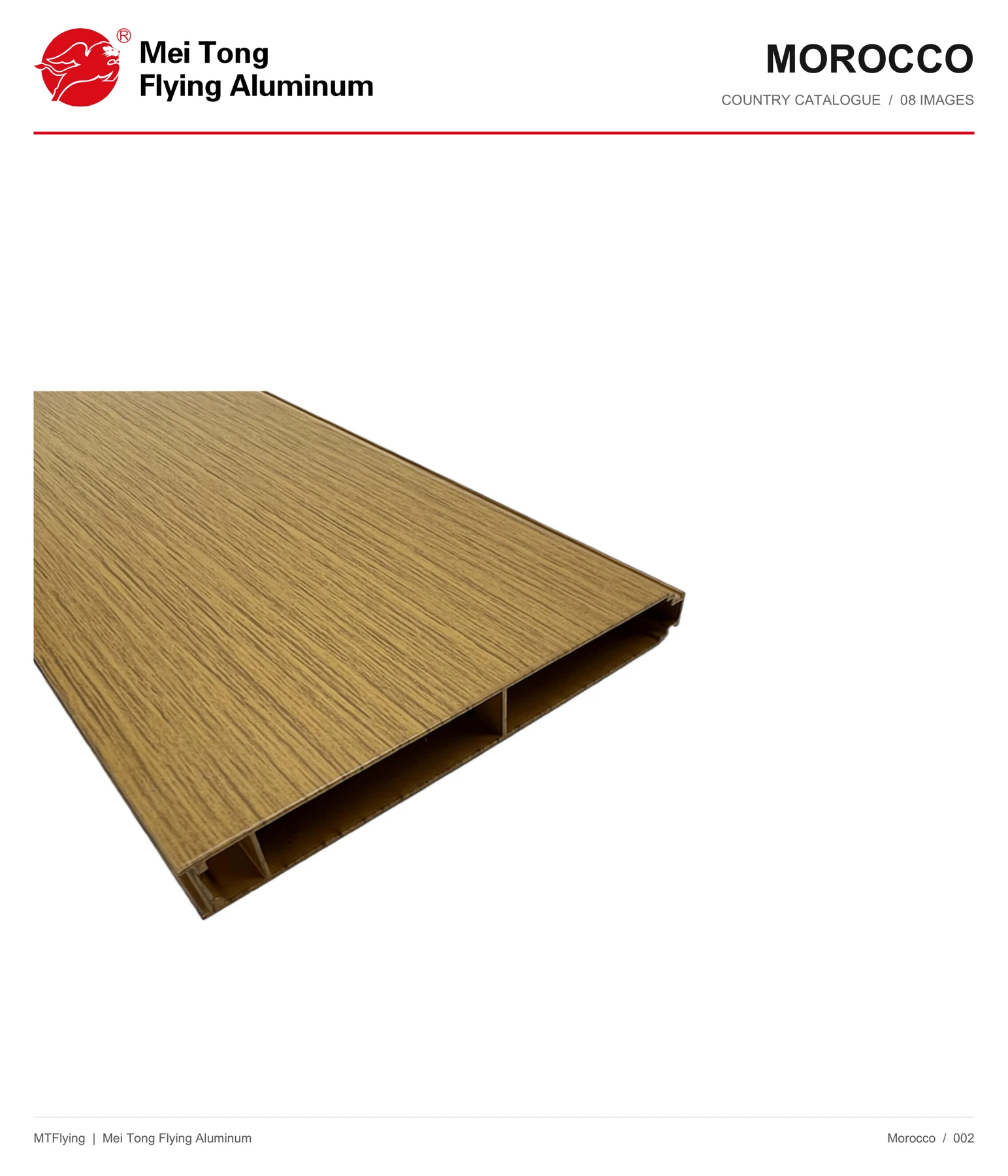 MT Flying aluminum profile sample 002 for Morocco