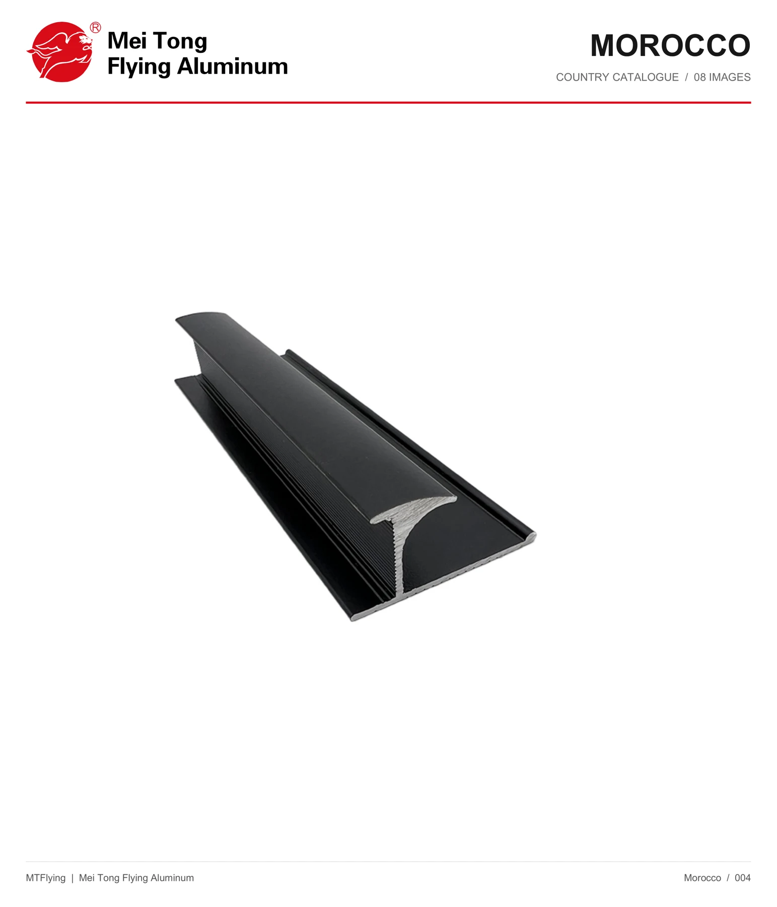 MT Flying aluminum profile sample 004 for Morocco