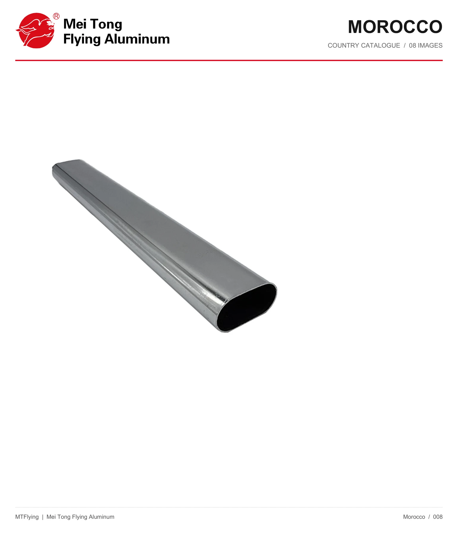 MT Flying aluminum profile sample 008 for Morocco
