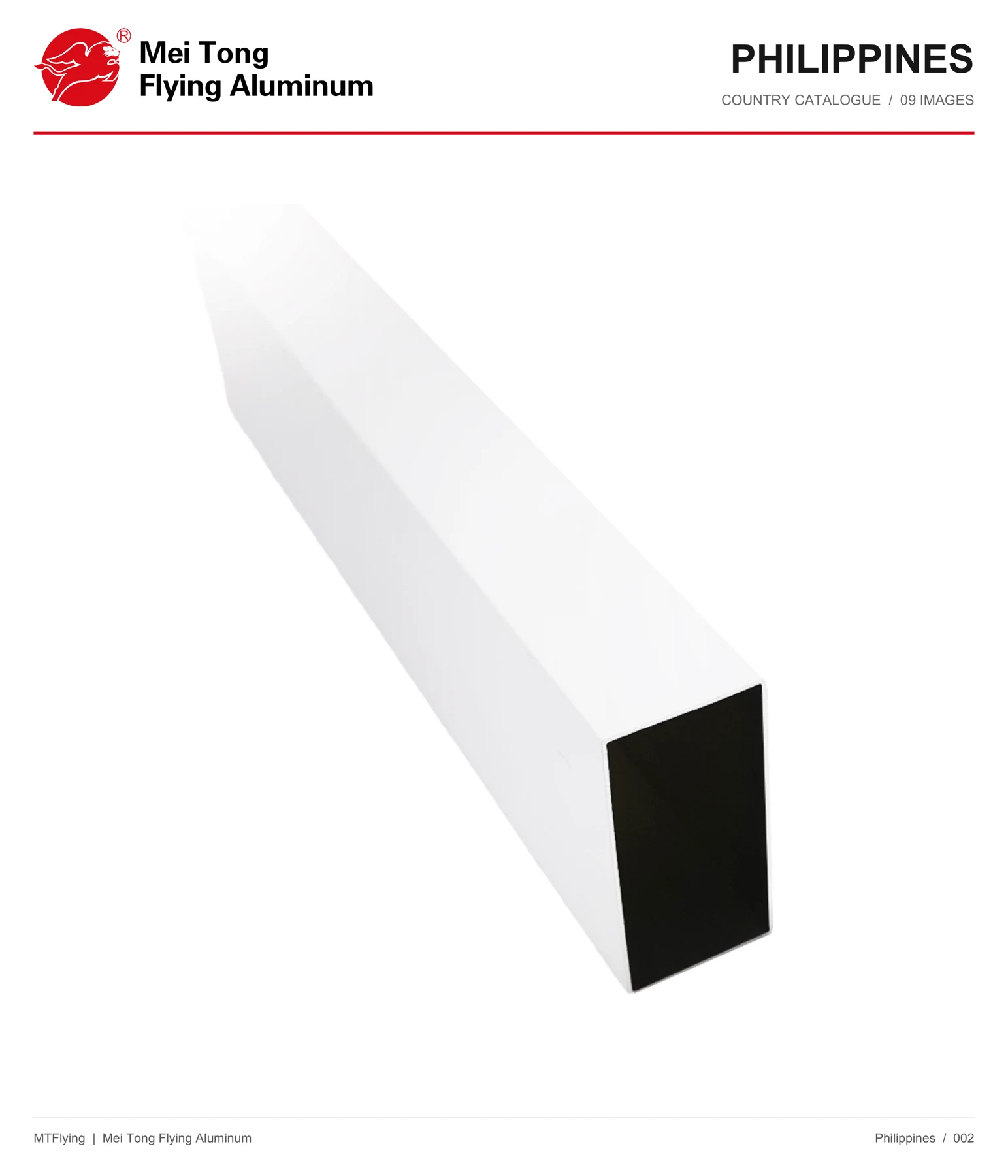 MT Flying aluminum profile sample 002 for Philippines