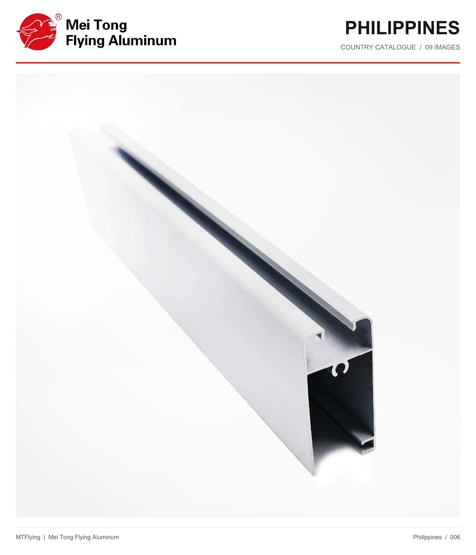 MT Flying aluminum profile sample 006 for Philippines