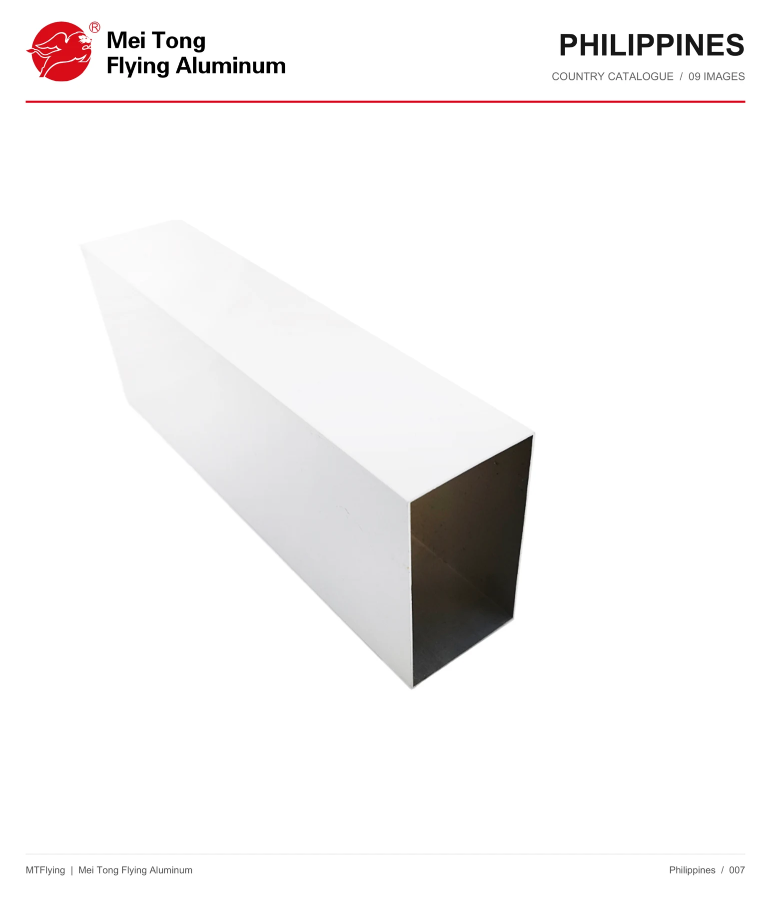 MT Flying aluminum profile sample 007 for Philippines