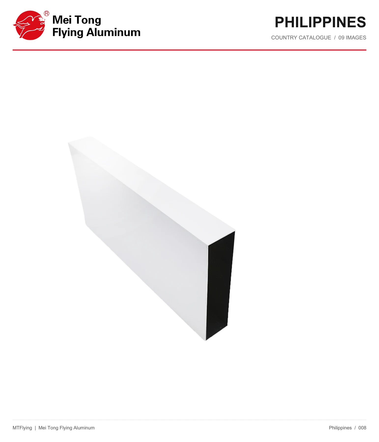MT Flying aluminum profile sample 008 for Philippines