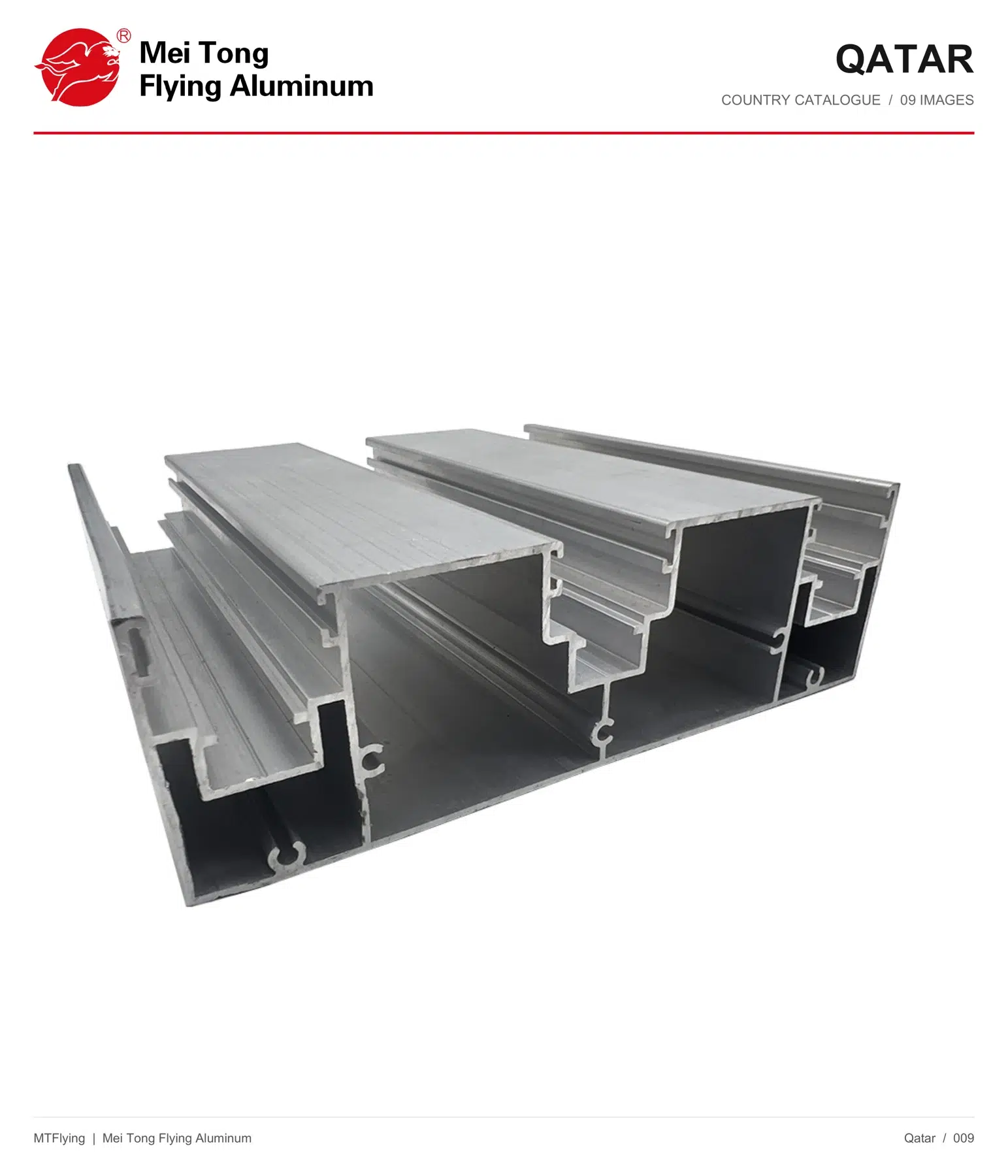 MT Flying aluminum profile sample 009 for Qatar
