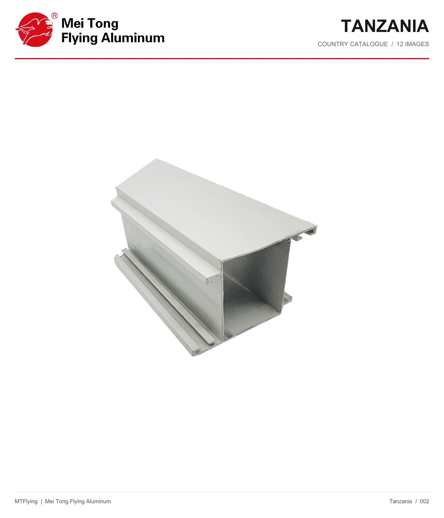 MT Flying aluminum profile sample 002 for Tanzania