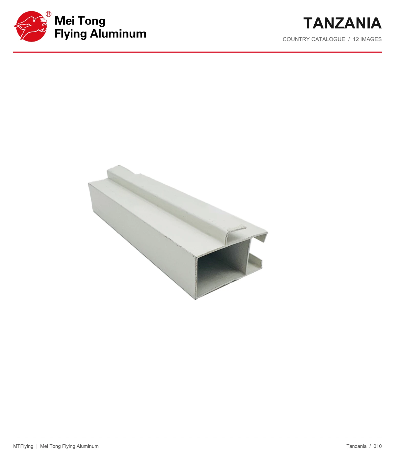 MT Flying aluminum profile sample 010 for Tanzania