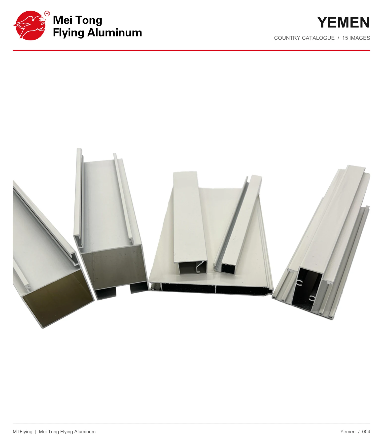 MT Flying aluminum profile sample 004 for Yemen