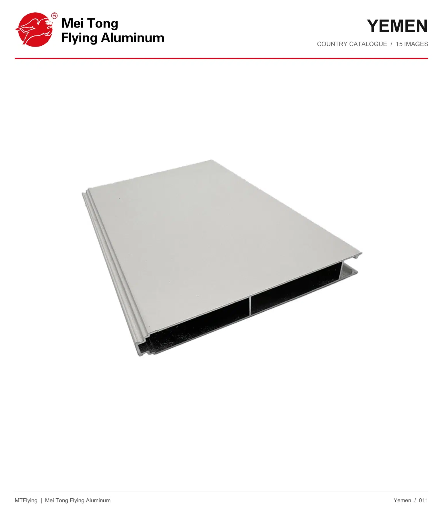 MT Flying aluminum profile sample 011 for Yemen
