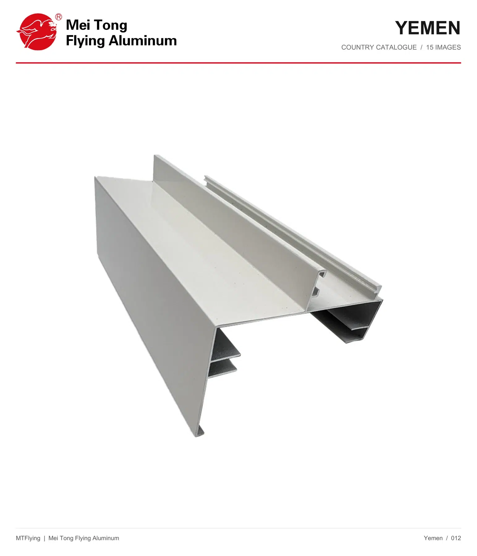 MT Flying aluminum profile sample 012 for Yemen