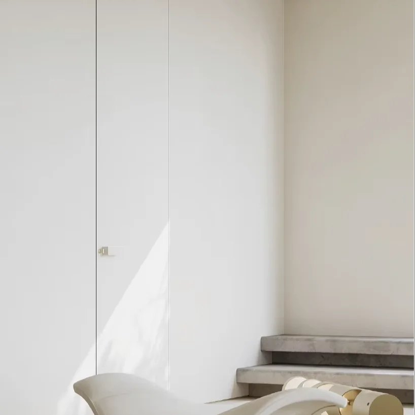 55 series aluminum wood door – Invisible Aluminum-Wood Slab Door