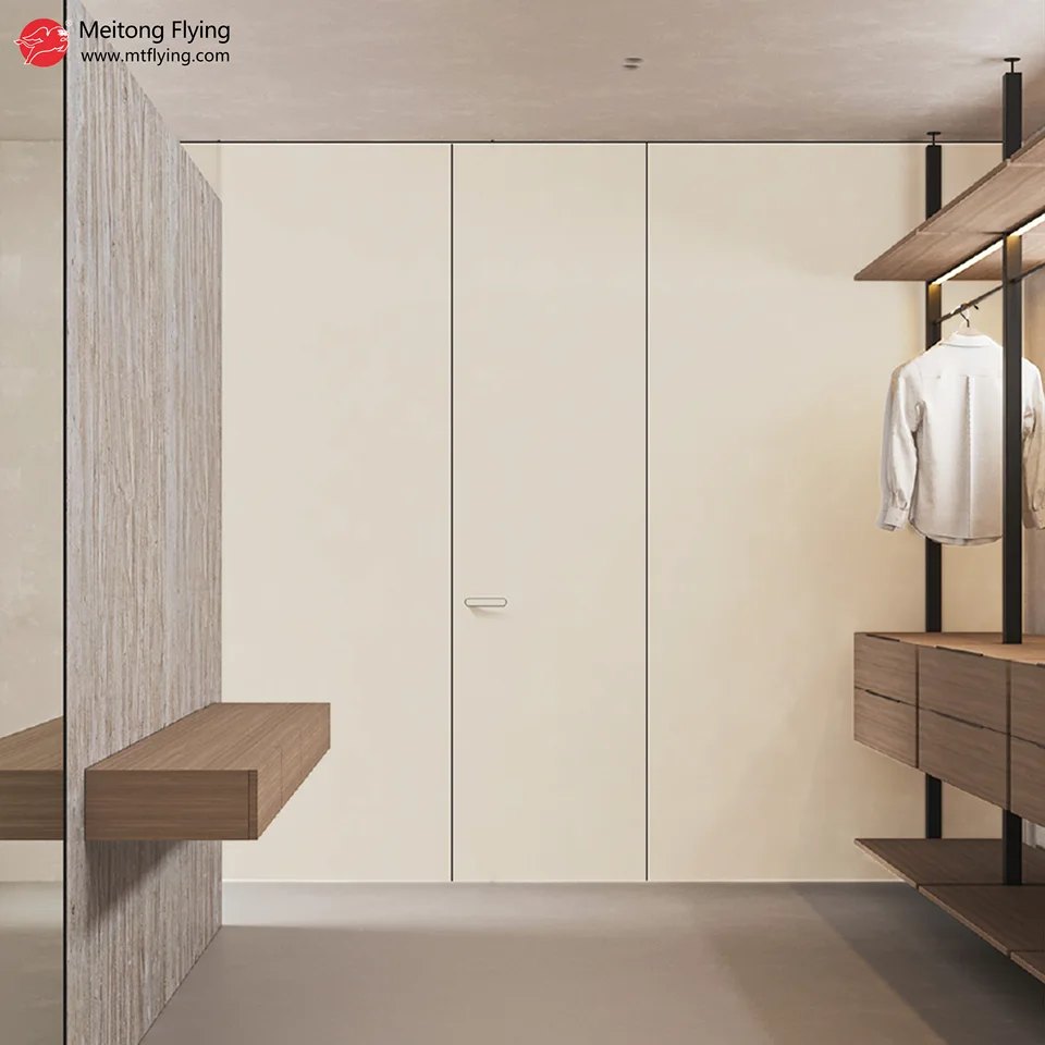 55 series aluminum wood door – Invisible Door Set, 57 System 3.0 mm Wall