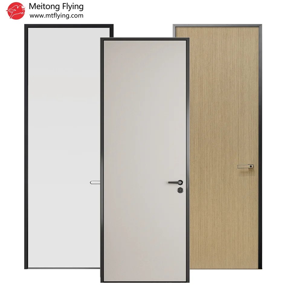 aluminum wood sliding door – Aluminum-Wood Partition Door System