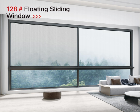 128 Floating Sliding aluminum profile system